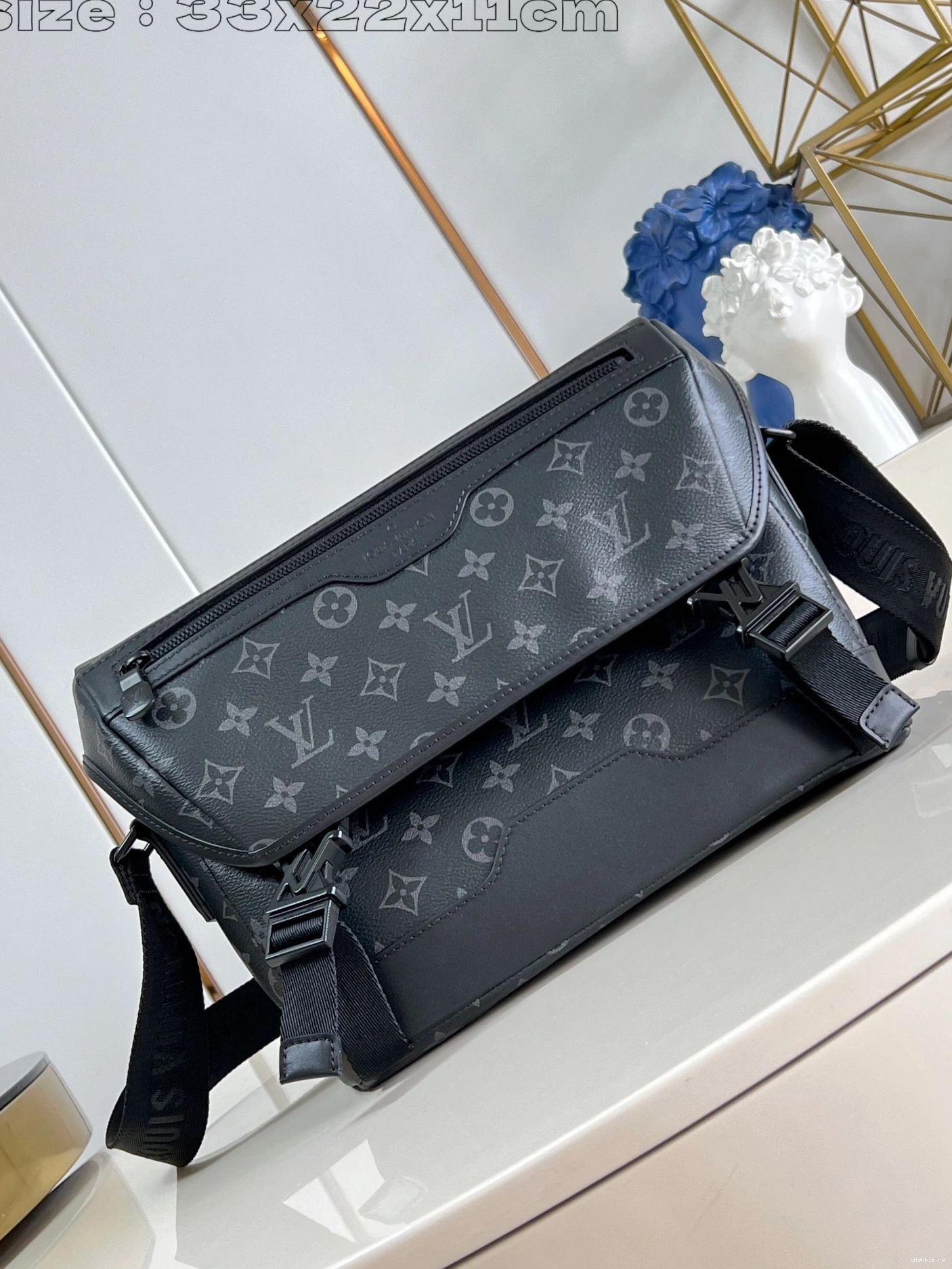 WIS Messenger PM-33*22.5*11CM VUITTON Voyager LOUIS 0907